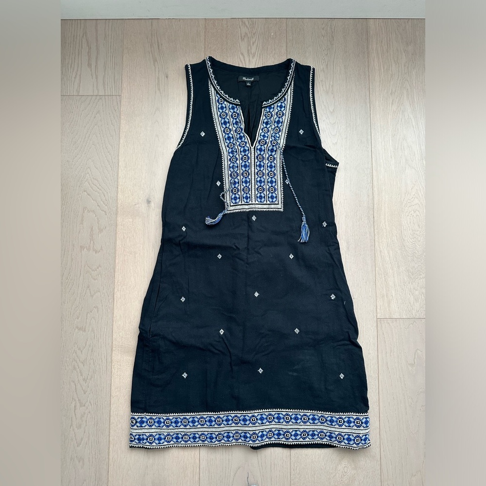 Madewell Embroidered Shift Dress